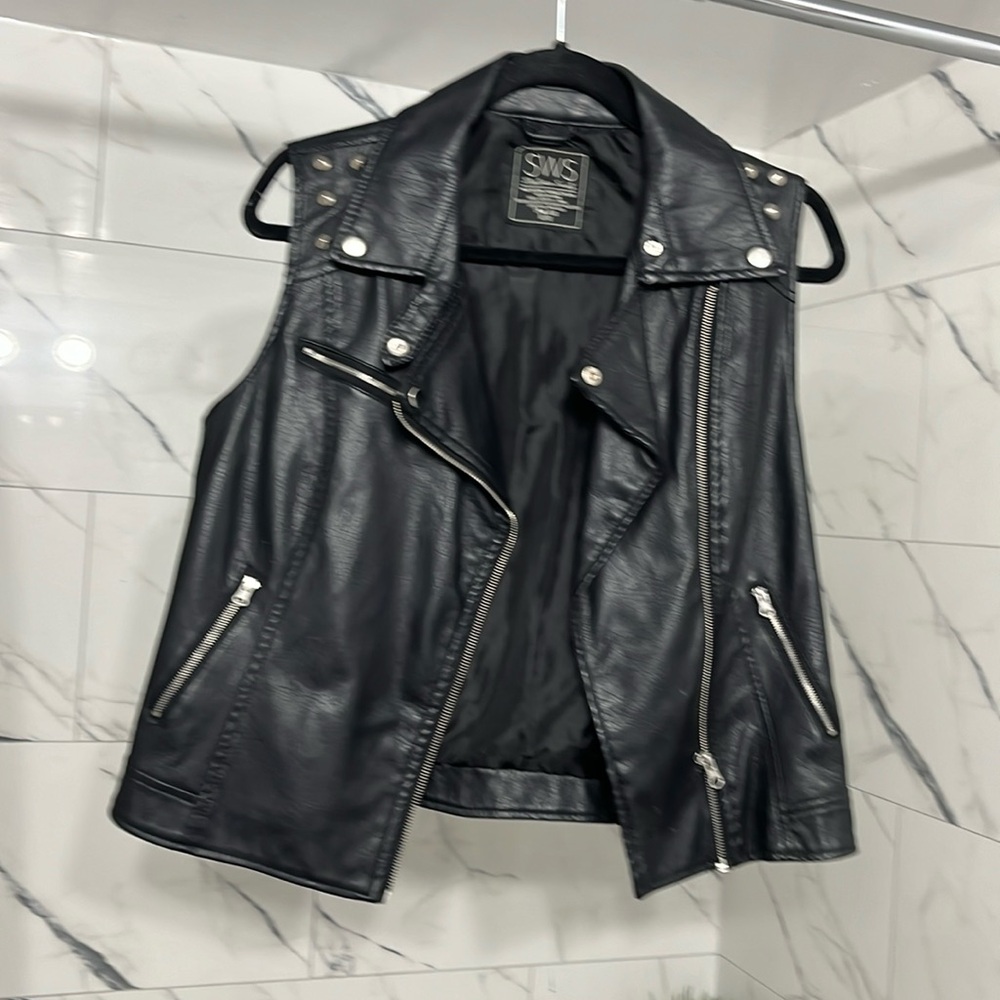 Leather vest